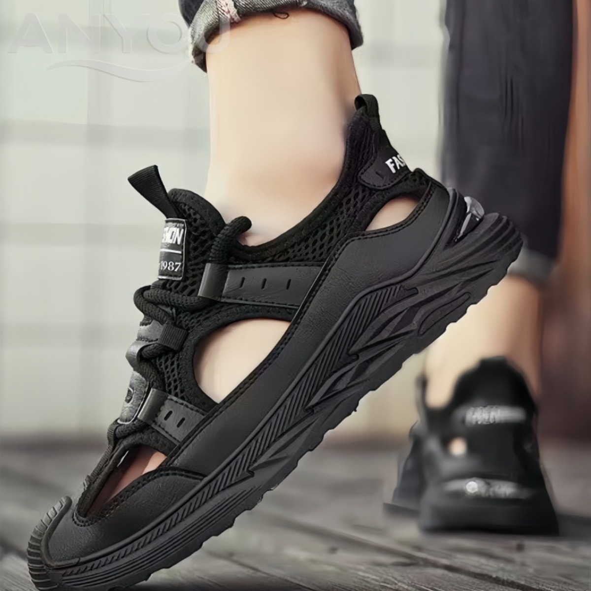 여름 푹신한 통기성 가벼운 남성용 슬리퍼 샌들 다기능 자외선 차단 20,800원