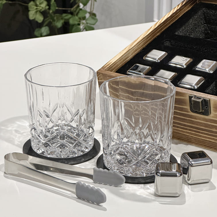 위스키잔 세트 (크리스탈 일자모양 위스키잔 세트) 55,900원