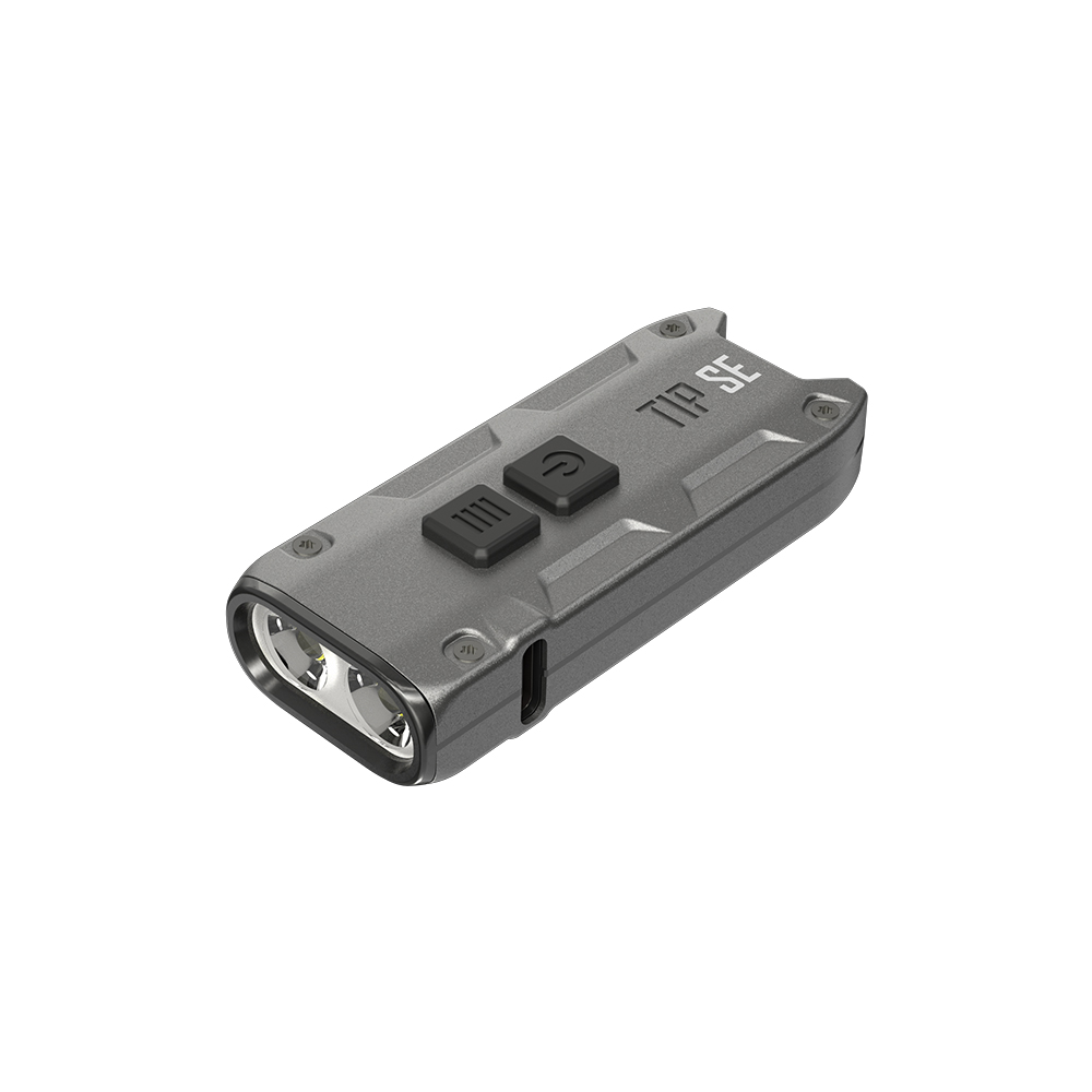 나이트코어 700루멘 LED 키체인랜턴 TIP SE 초경량 미니 손전등 탈부착 클립 포함, 1개, 그레이 34,500원