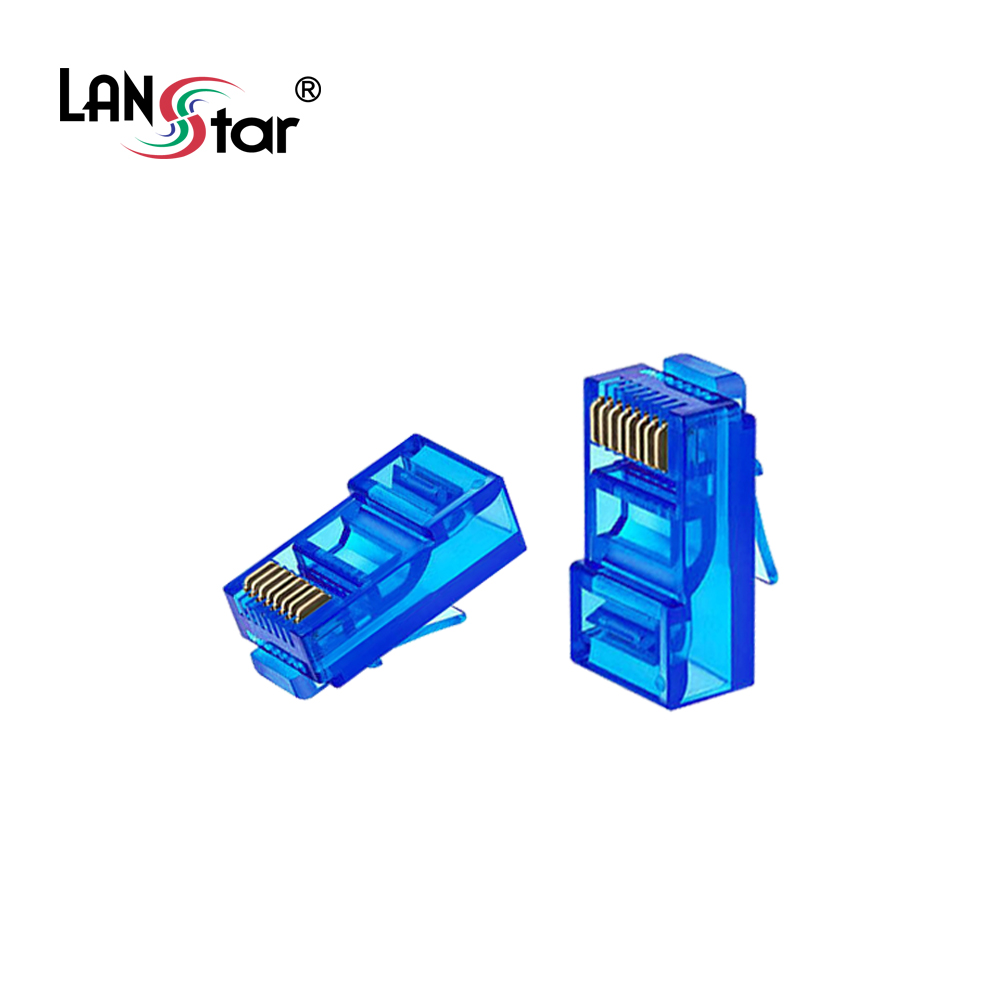 [LANStar] 모듈러콘넥터 , RJ-45, CAT.5E UTP, Blue [LSN-CAT5E-UTP50BL], 1세트 9,400원