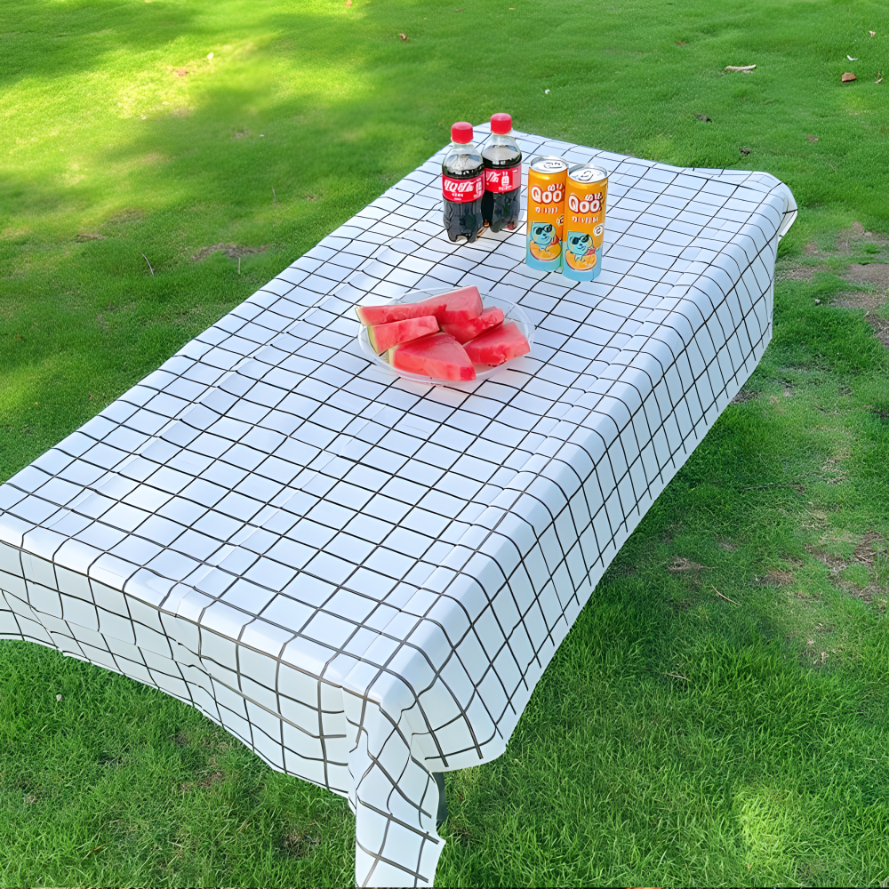 잇클릭 캠핑 방수 식탁보 체크 180cm, 3개입, 1개, 현재가 6,270원