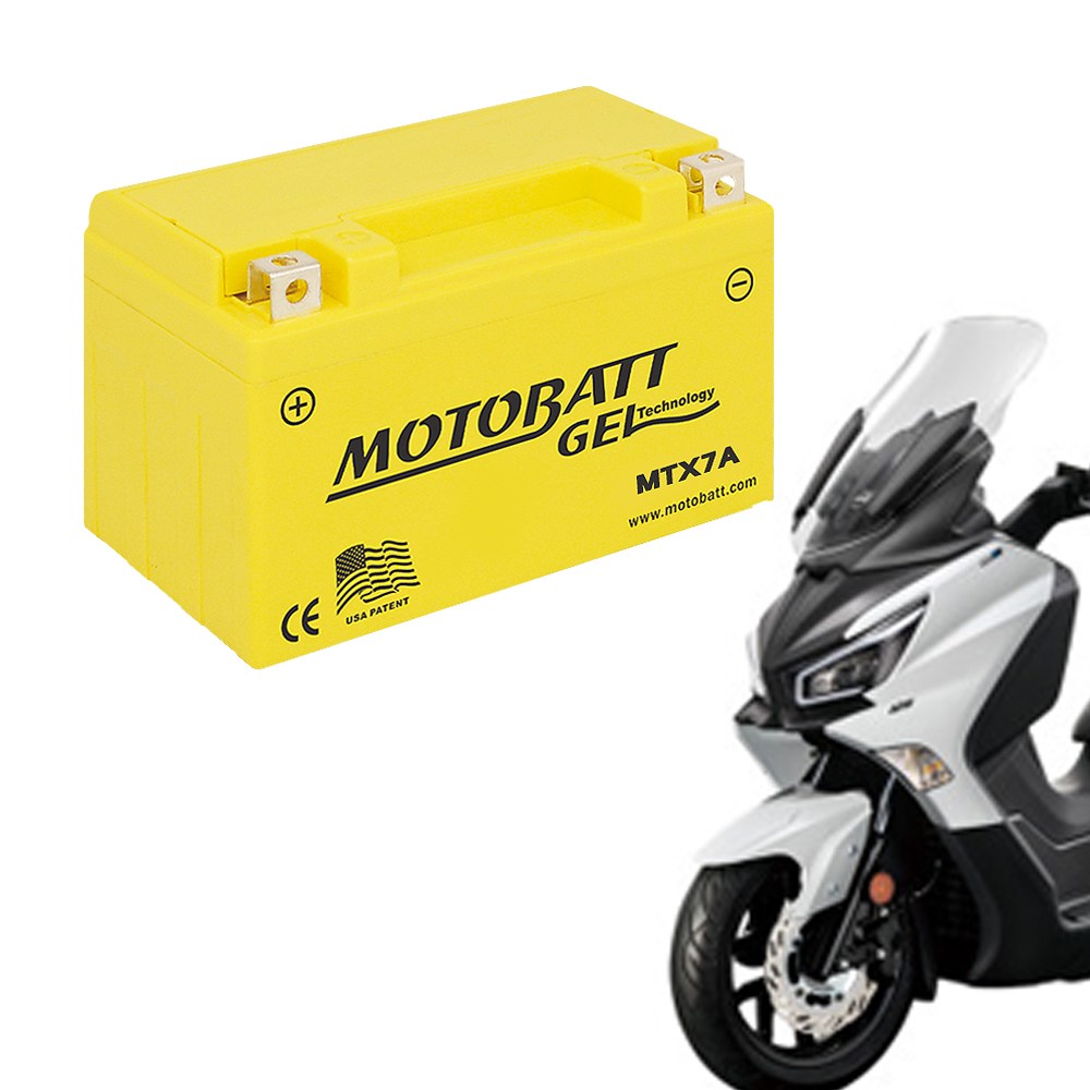 모토뱃젤 오토바이배터리 MTX7A 12V 7AH YTX7A-BS 밧데리, 1개 62,340원