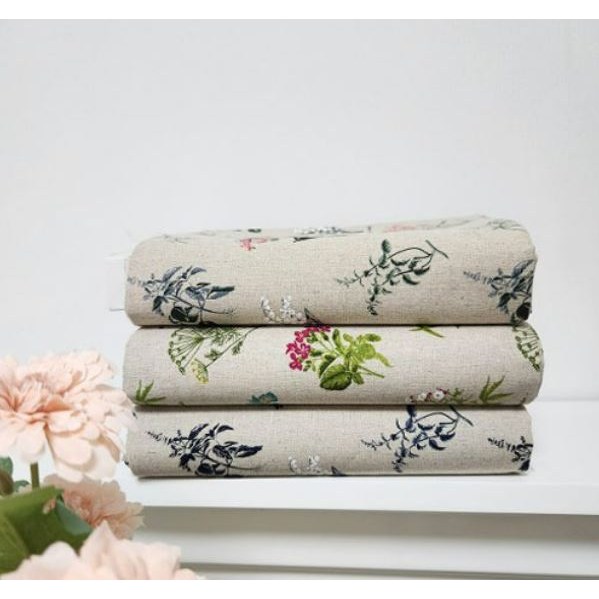 린넨 허브플라워 3컬러 원단, 1개 11,200원
