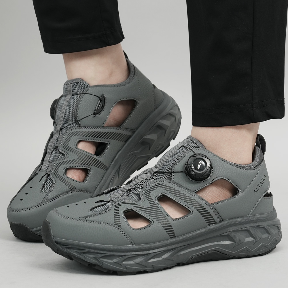 SSOOSS 남자 샌들 남성 다이얼 샌들 여름 운동화 키높이 트레킹 샌달 물놀이 신발 아쿠아슈즈 운전 신발 DS0T12A 29,800원