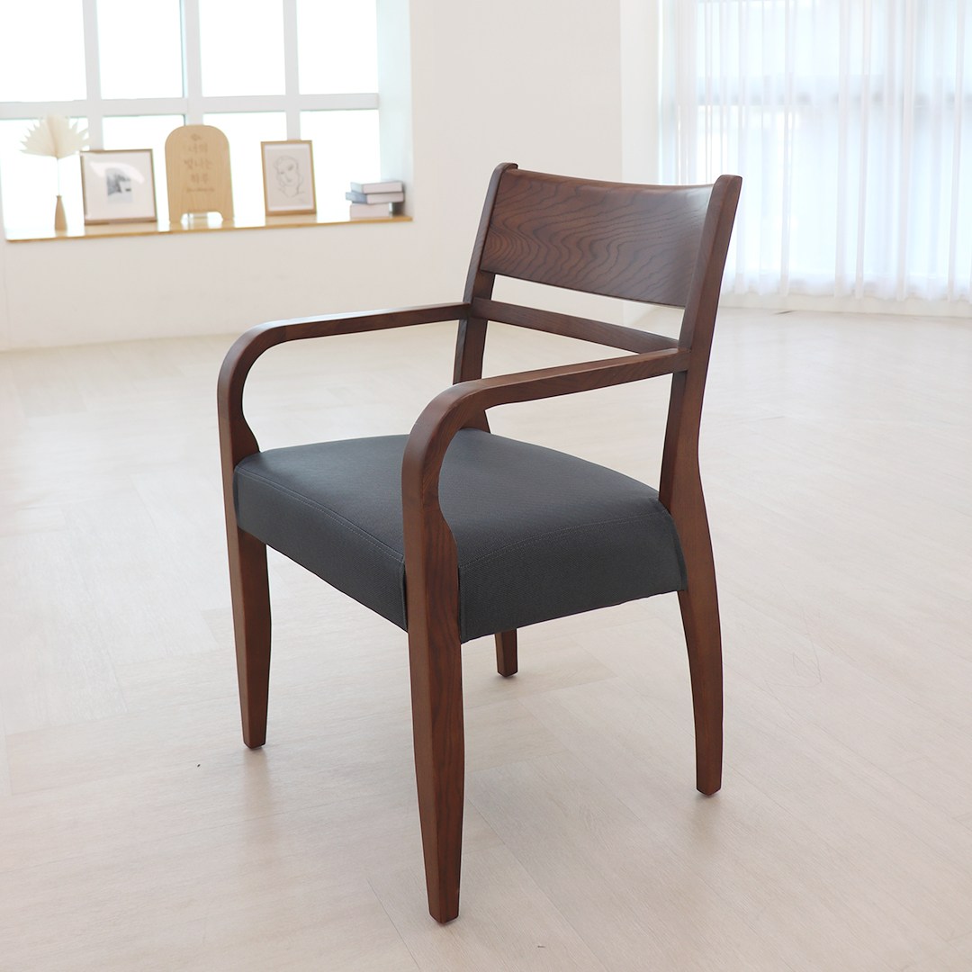 파스텔우드 버디체어 고급 에쉬 원목 카페 식탁의자, 1개, 브라운 148,000원