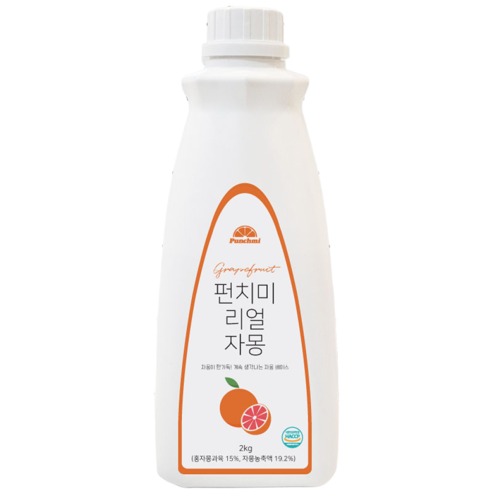 펀치미 리얼 자몽 베이스 대용량, 1개, 2kg 33,880원