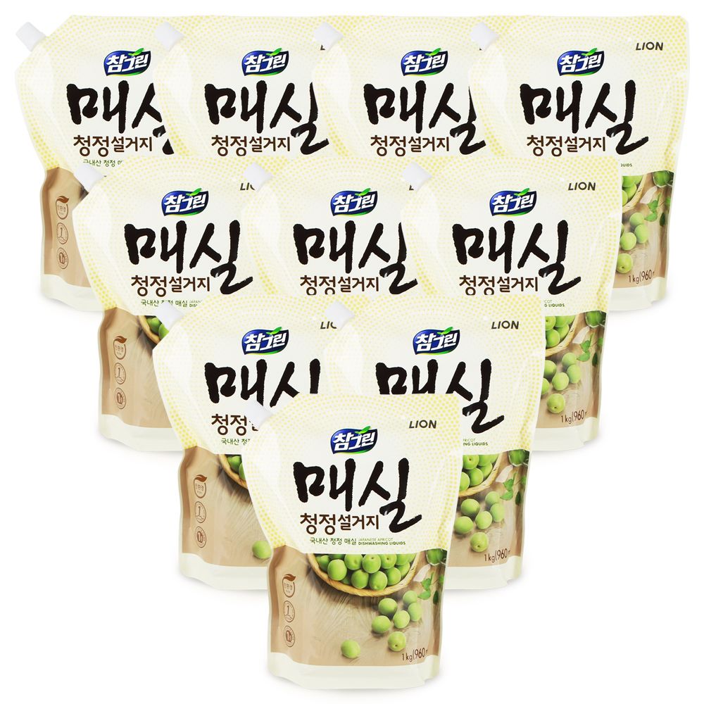 라이온~참그린 매실 1kg x10개(한박스)리필형 참그린매실 참그린주방세제 참그린매실리필 참그린매실 22,870원