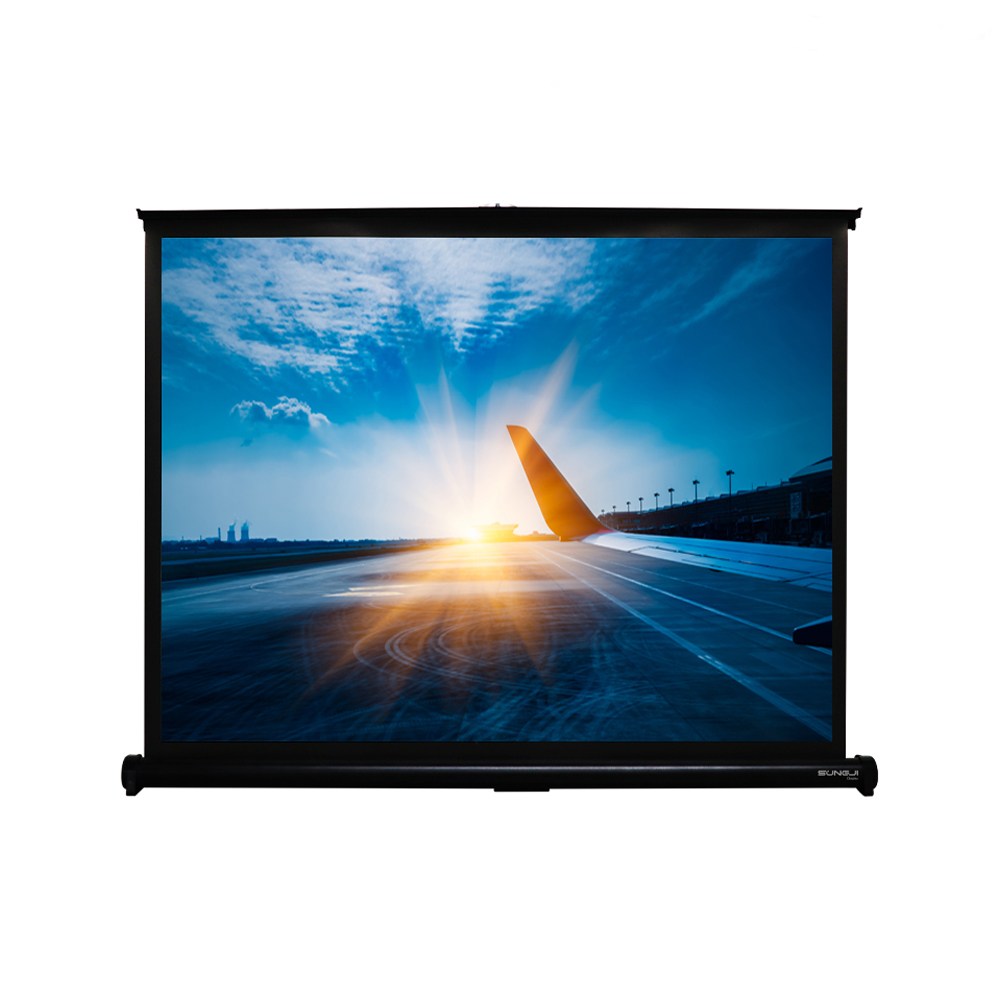 빔프로젝터 스크린 포터블 유압식 캠핑용 휴대용 가정용 롤러블 미니, [4:3] 40인치+가방 32,900원