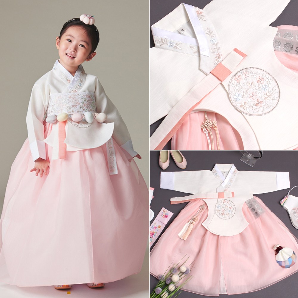 이에스슈즈 자수 여아한복 아동한복 국산 키즈 유아한복 돌복 (백일-10세)-97 연아 아이당의 75,900원