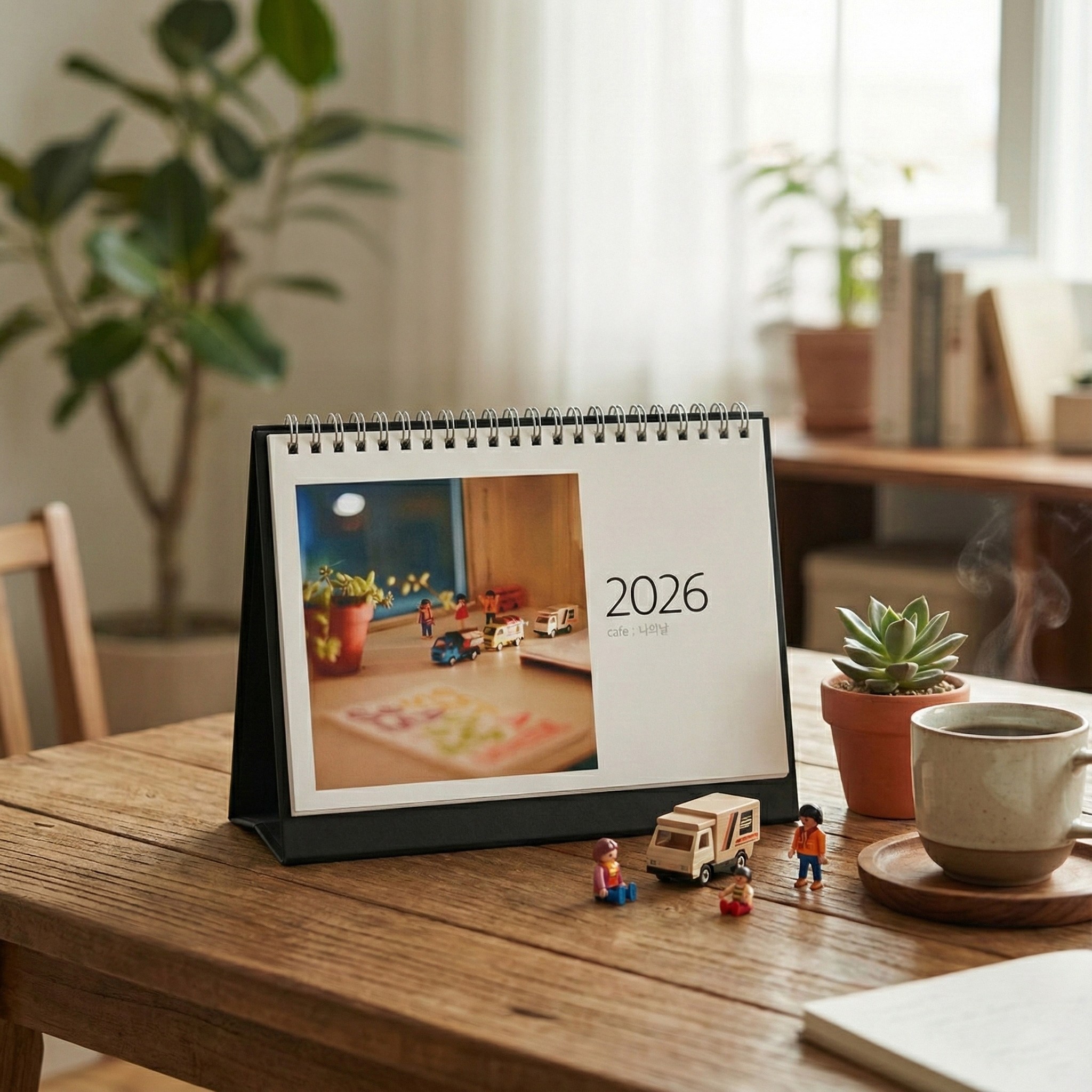 탁상달력 카렌다 포토달력 주문제작 캘린더 만들기, 1개, 블랙 19,000원