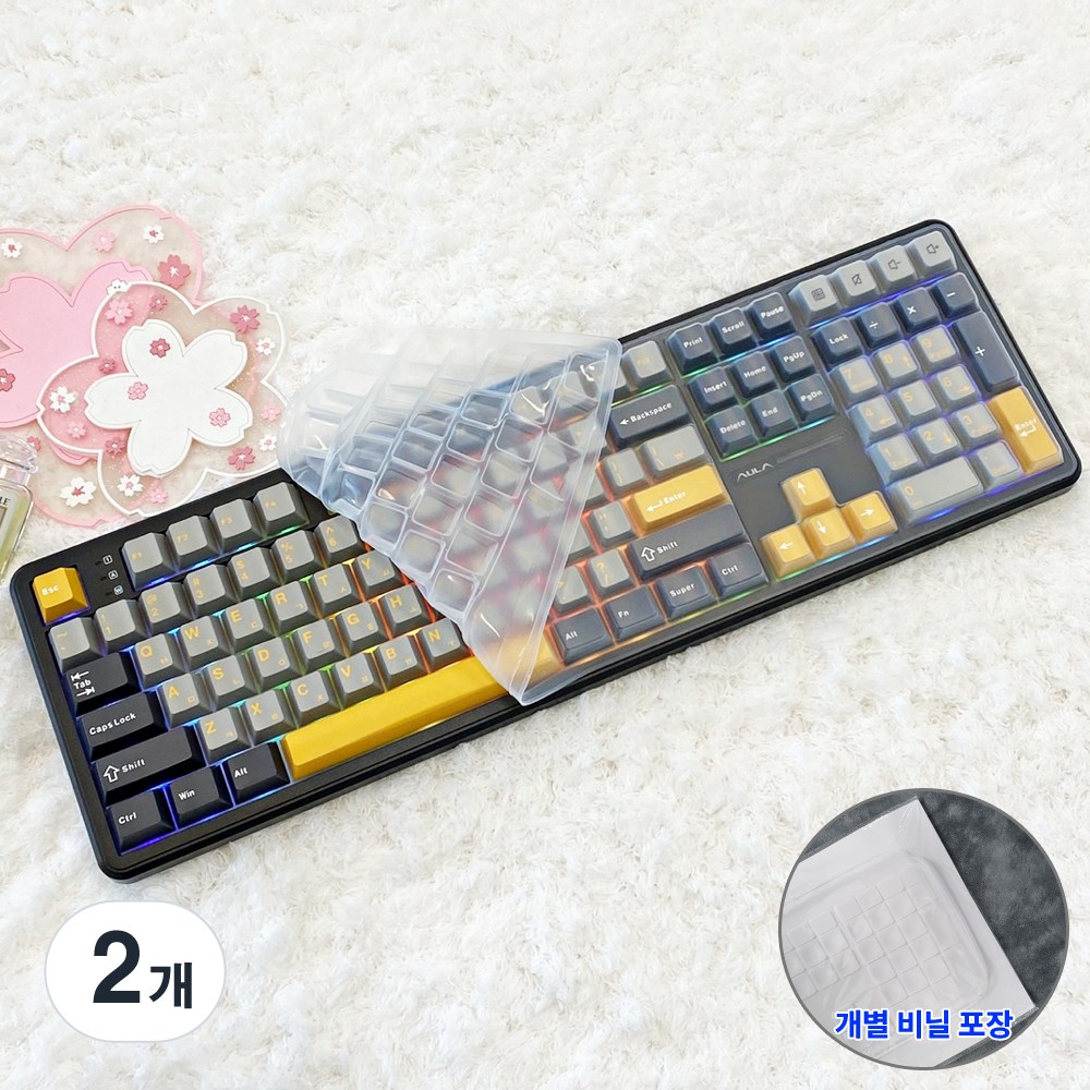 AULA 독거미 F108 전용 키스킨 실리콘 키보드덮개 커버 9,900원
