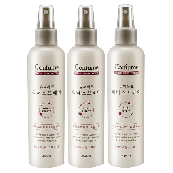 과일나라 컨퓸 슈퍼하드 워터 헤어스프레이, 252ml, 3개 12,260원