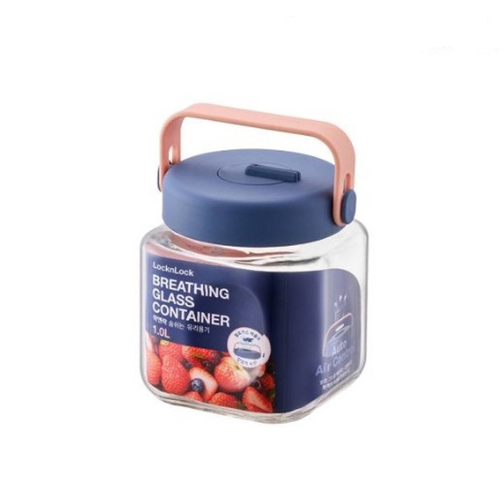락앤락 숨쉬는 유리용기 1L 네이비 8,930원