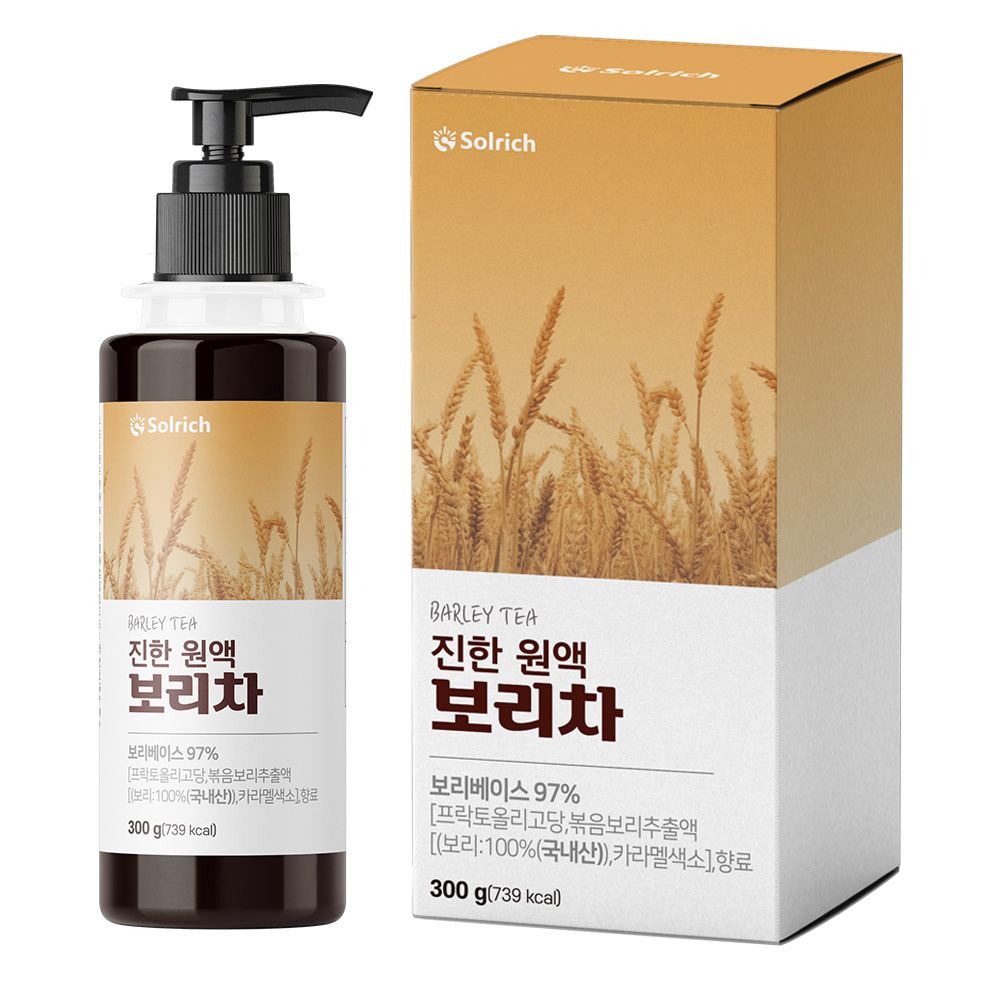 솔리치 진한 원액 보리차 HACCP 해썹 식약청 인증, 1개, 300g 8,910원