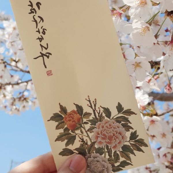 모란도 민화 용돈 봉투 캘리그라피 감사 답례 결혼식 부모님 생신 환갑 칠순 축하 5,660원