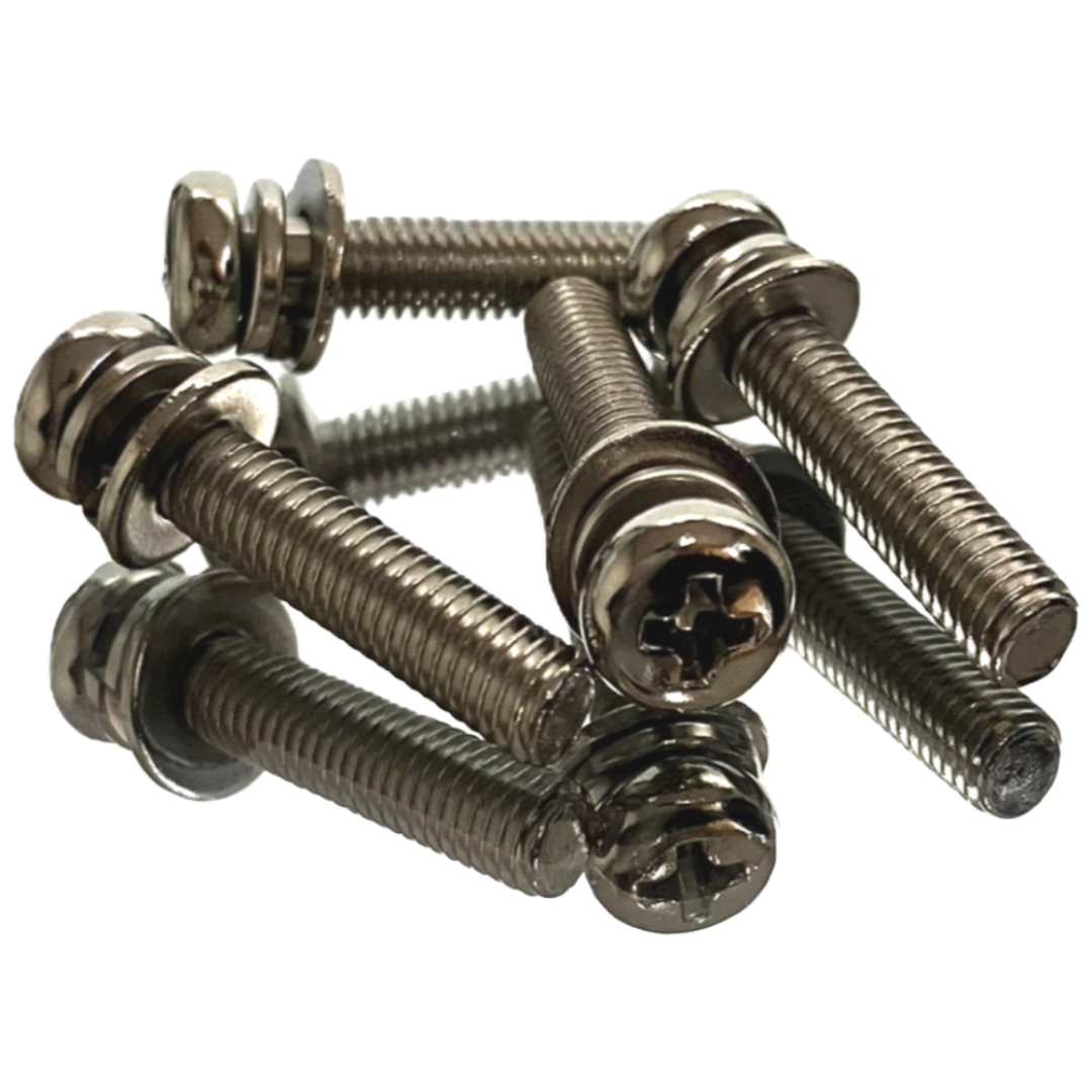 니켈 십자 둥근머리 샘스볼트 평와샤, 스프링 와샤 조립 M5, 120개, M5, 20mm 5,000원