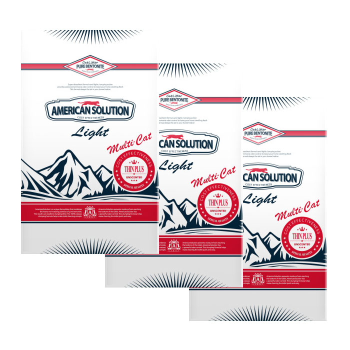 아메리칸솔루션 응고형 라이트 씬플러스 고양이 모래 44,800원