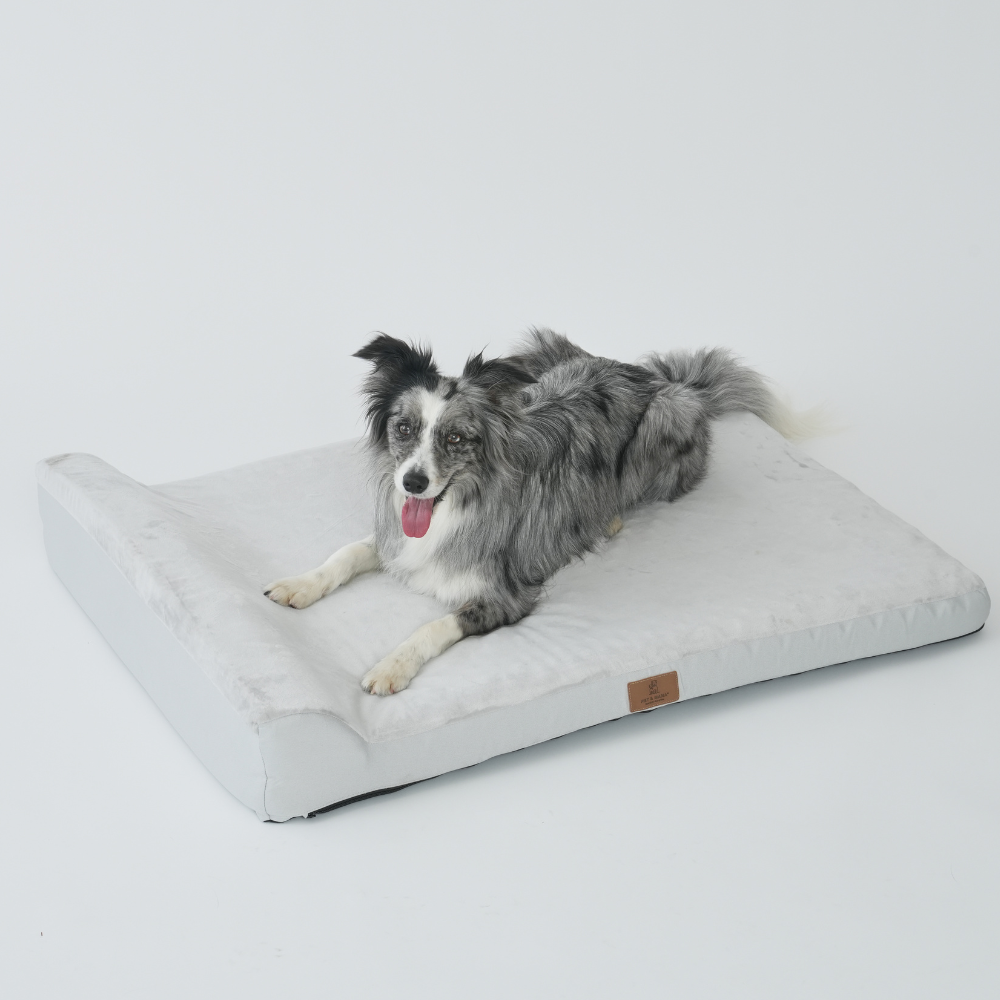 홀릭하임 대형견 슬개골보호 에그폼 목 베개 사각방석 02 L~2XL, 1개, 그레이 32,900원