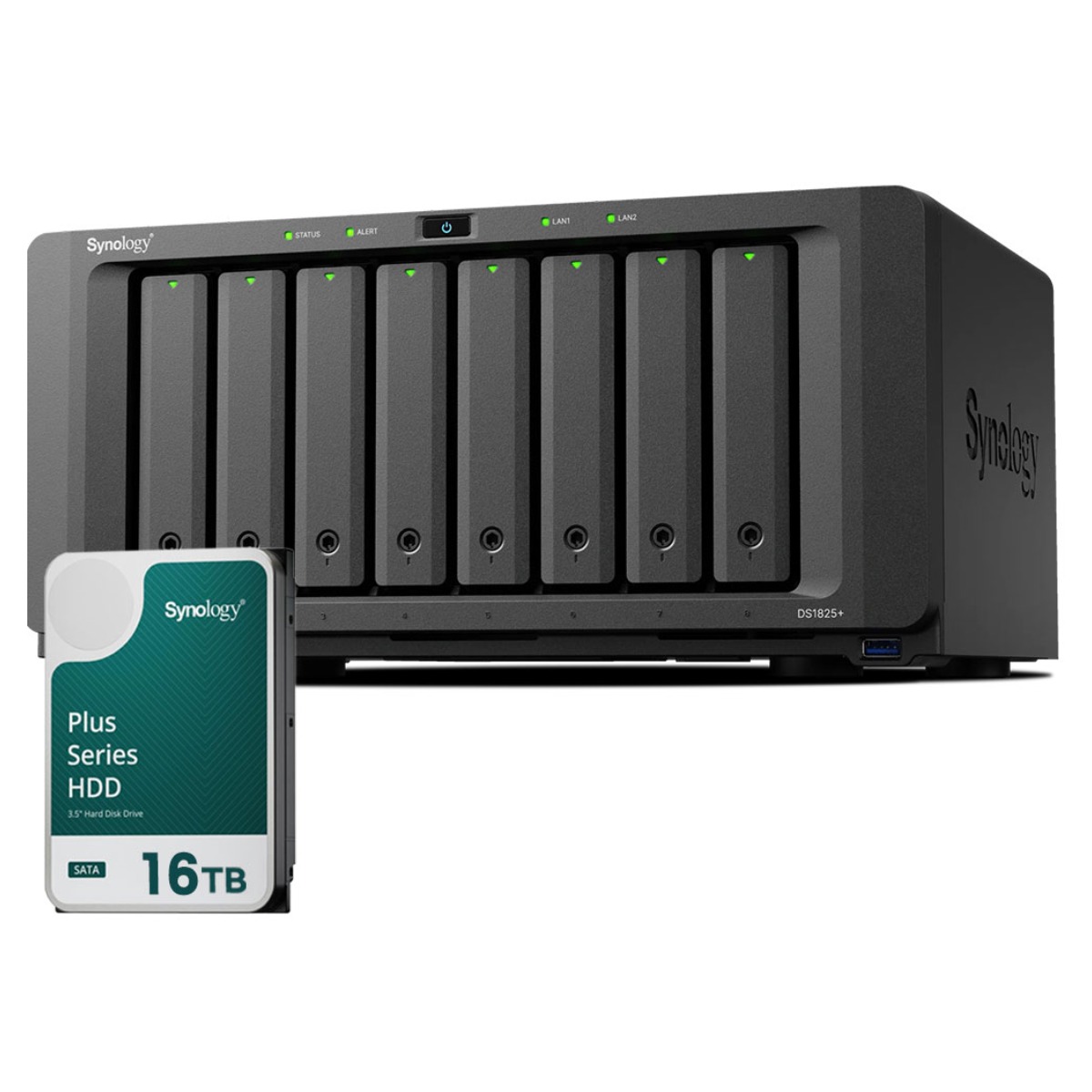 시놀로지 나스 DS1825+8bay [16TB]HAT3310-16TBX1EA 기업용 NAS 합본 2,542,120원