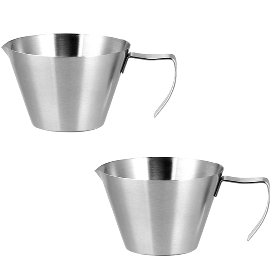 칼딘 대용량 스텐 벨크리머 눈금 계량 에스프레소 스테인리스 샷잔 110ml, 실버, 2개 15,300원