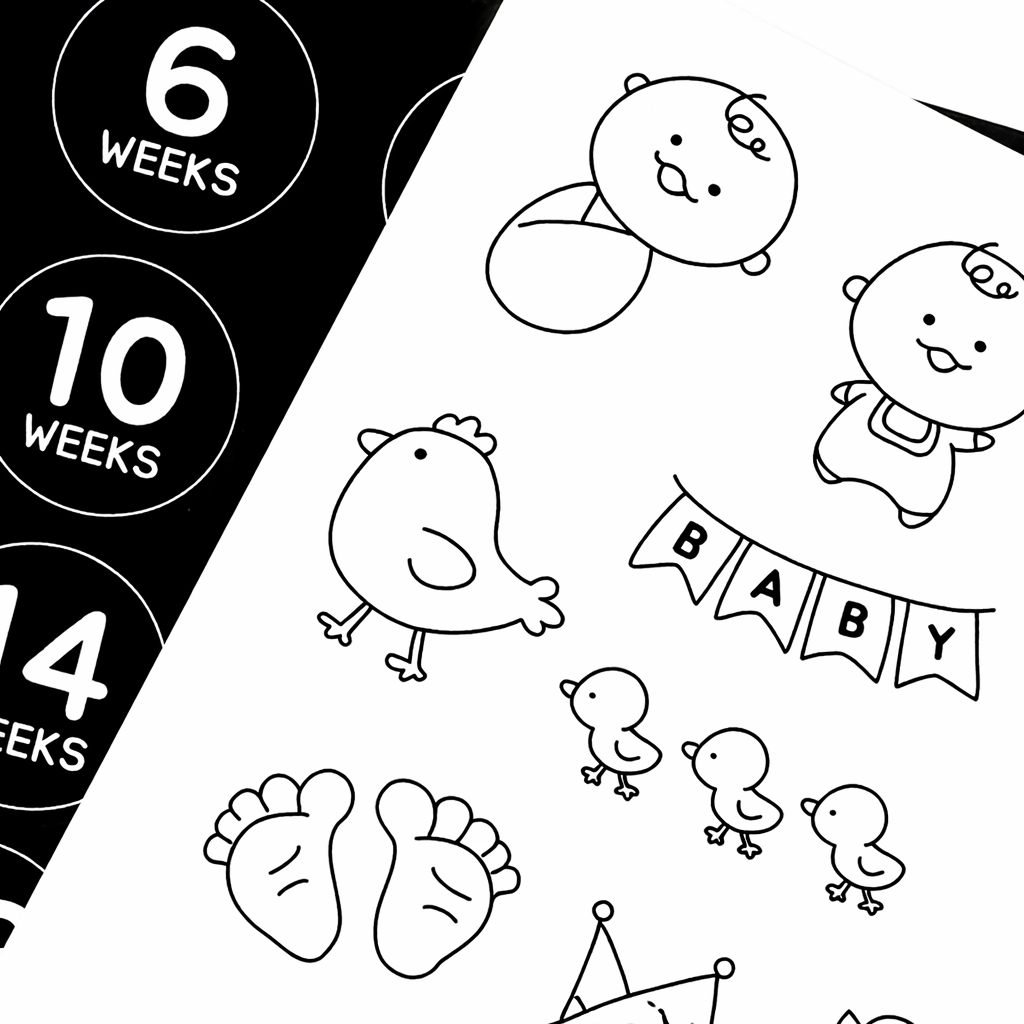 육오빠 임신 주수스티커 세트 초음파앨범 꾸미기 11,990원