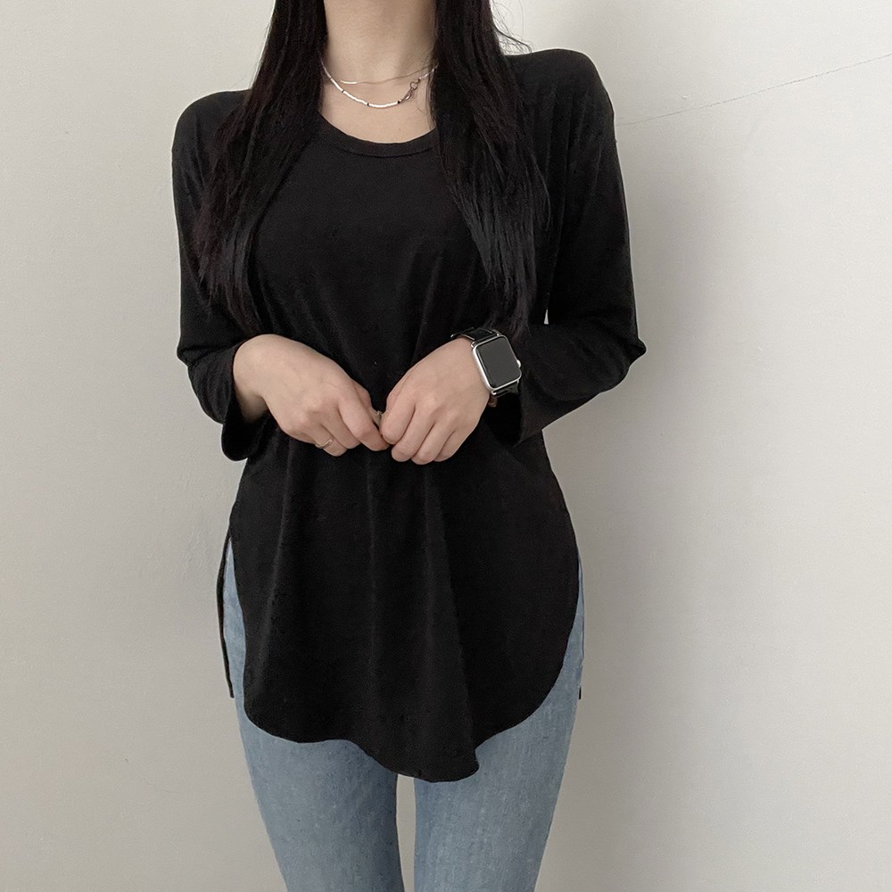 VANANA2 데일리 베이직 유트임 찰랑 레이어드 긴팔 티셔츠 3color 15,300원