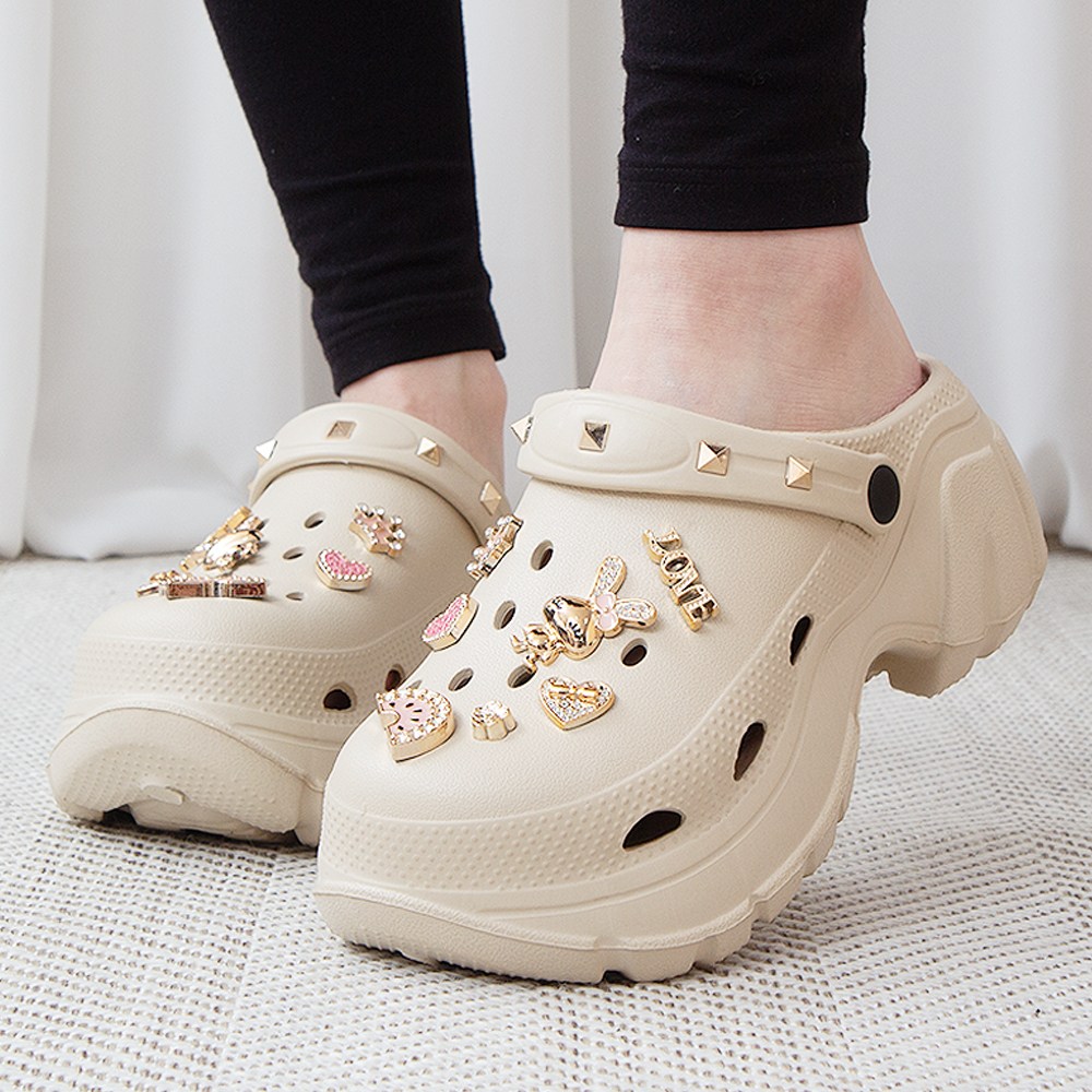 로일즈 여성 통굽 슬리퍼 샌들 키높이 실내화 여자 여름 신발 19,800원