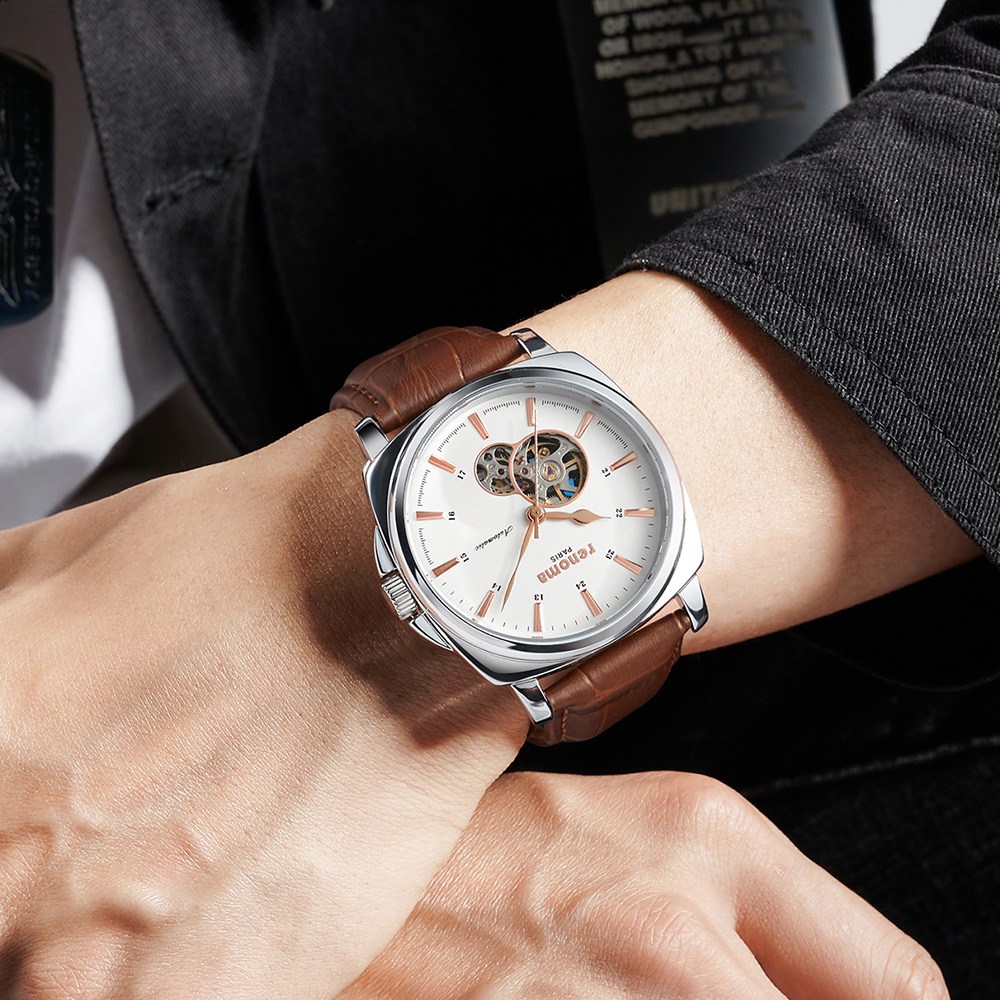 renoma 레노마 25SS 오픈하트 오토매틱 남성 가죽시계 RE2501RM 79,000원