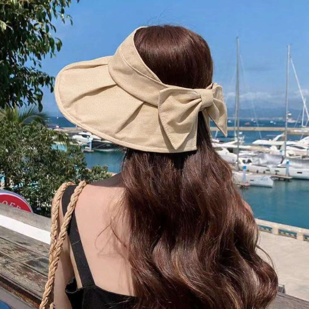 여성 와이드챙 선캡 여름 자외선차단 리본 썬캡 모자 7,830원