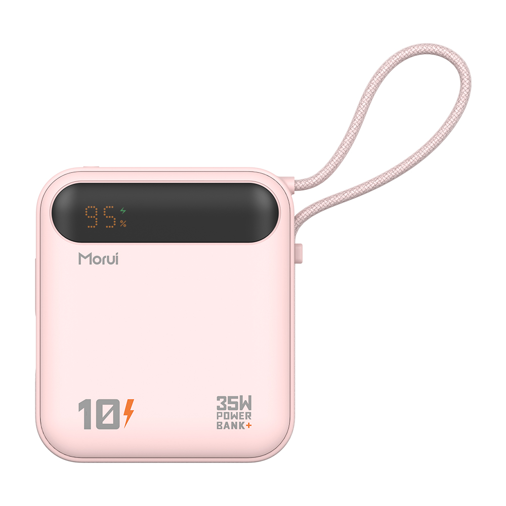 모루이 35W 미니 초경랑 초고속충전 보조배터리 170g 10000mAh MT-35, 핑크, 보조배터리 28,300원