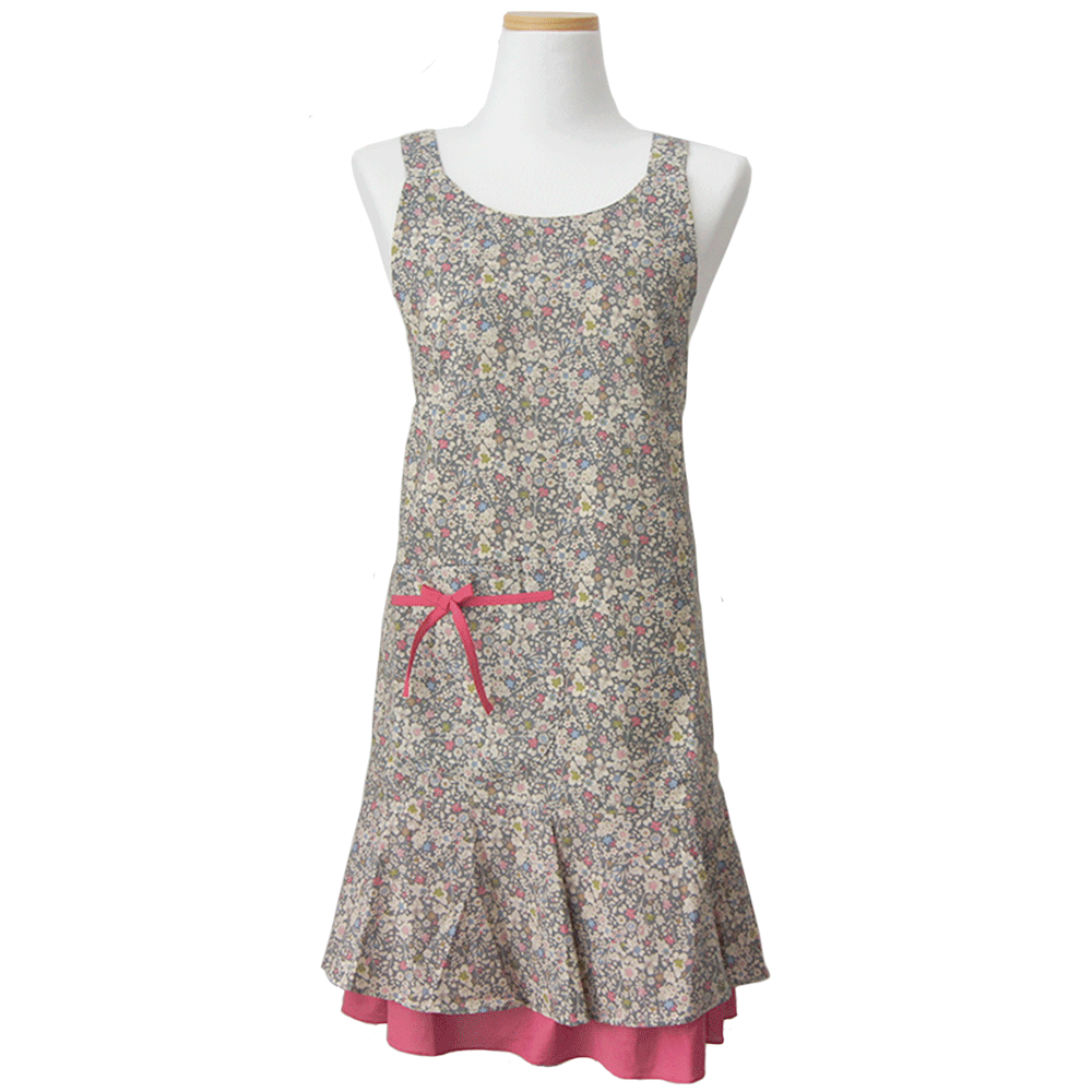 코튼 프릴 앞치마 가든 플라워, 방수안감 국산 예쁜 면앞치마, 1개, 단일상품 24,500원