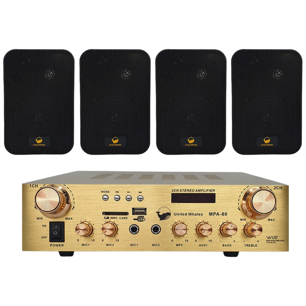 U.W 매장용 앰프 스피커 MPA-80 카페 매장 업소용 벽걸이 스피커, 현재가 130,000원