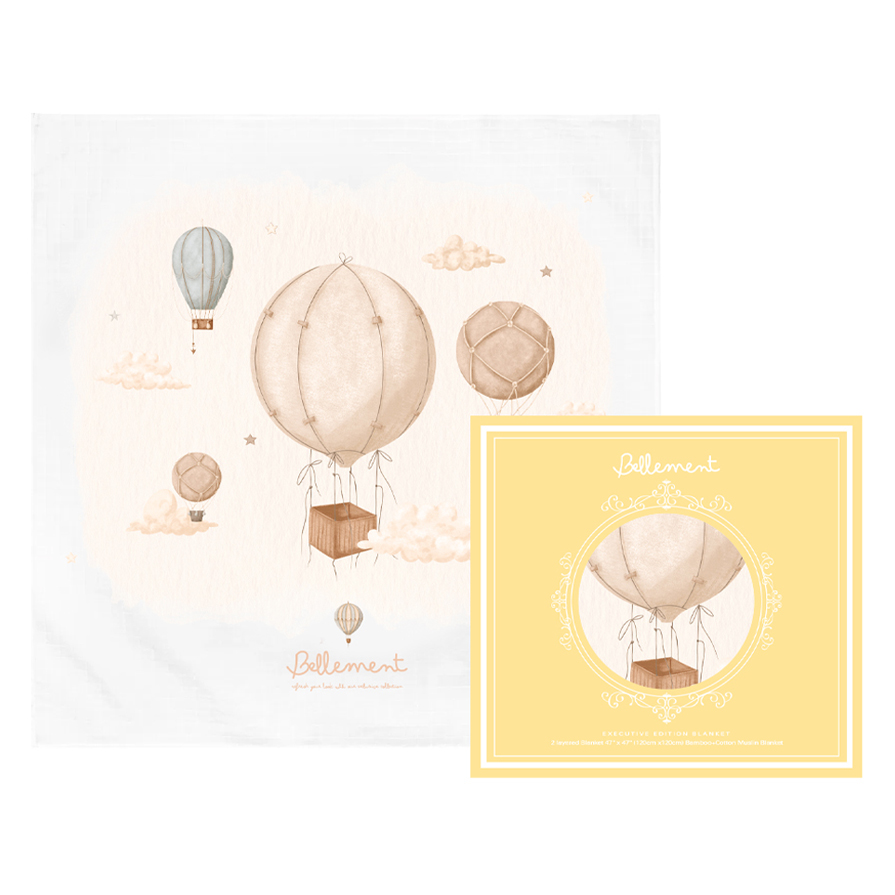 벨몽 유아용 4겹 로열 블랭킷 블루밍 벌룬, 현재가 54,400원