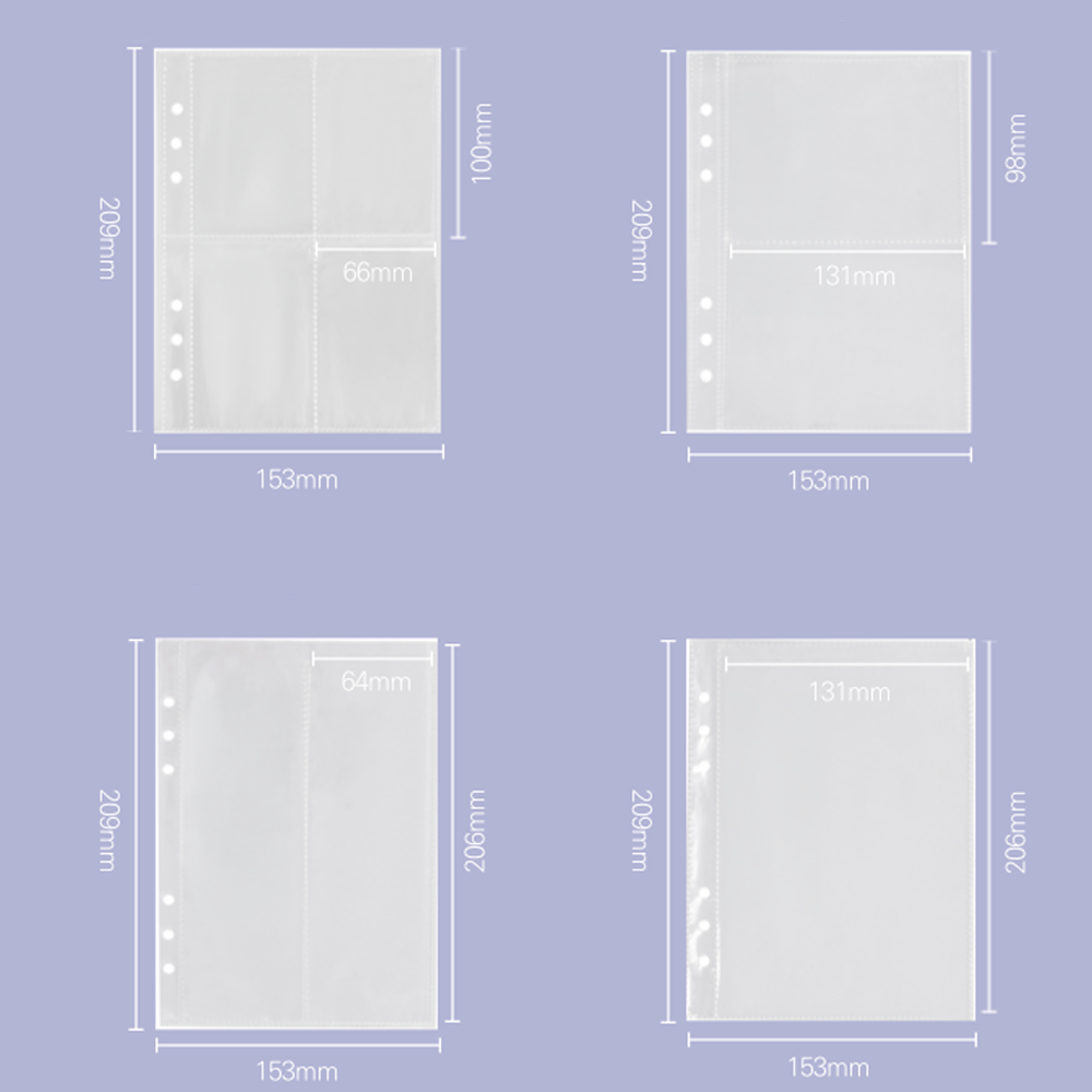 A5 6공 포카바인더 양면 속지 7,500원