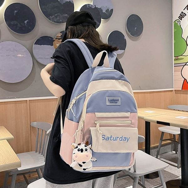 캐주얼 데일리 학생가방 백팩 포포 귀여운 블루 68,970원