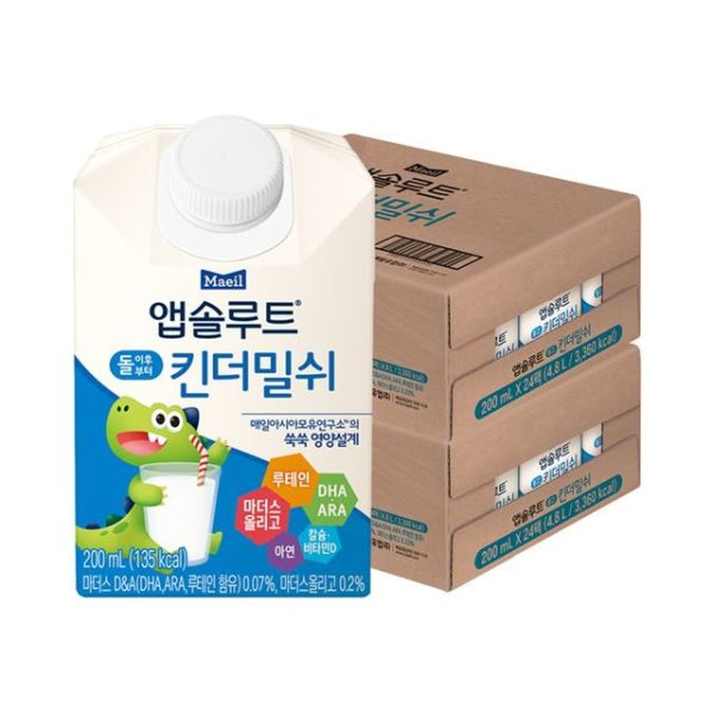 앱솔루트 킨더밀쉬 200ml 48팩 85,320원