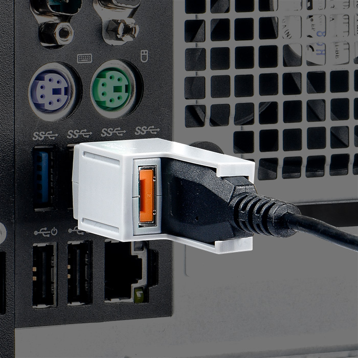 스마트키퍼 LK03 USB 케이블락 USB 잠금장치 커넥터 오렌지, 1개 24,900원