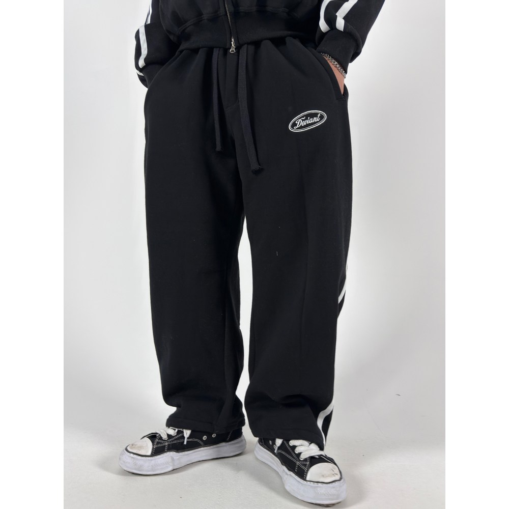 디비전 트랙 라인 기모 라운드 팬츠 남자바지 와이드팬츠 밴딩 짐웨어 오버핏 빅사이즈 도프룸 63,890원