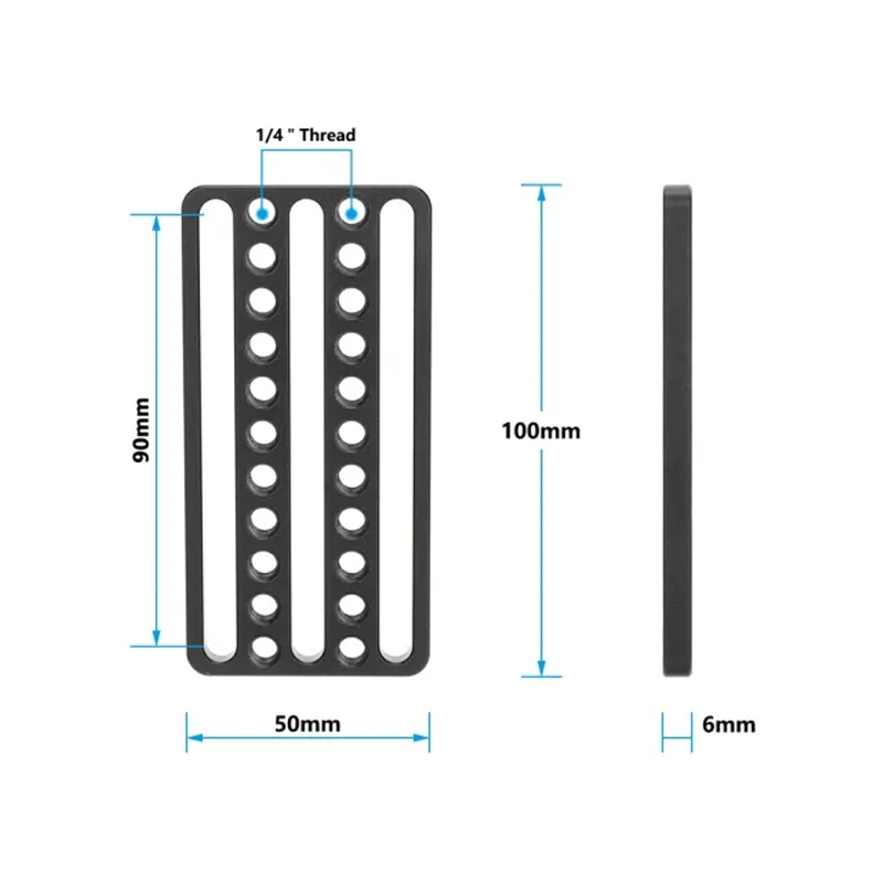 호환 CAMVATE 범용 치즈 플레이트 카메라 장착 DSLR 케이지 DIY 구성용 1/4 -20 포인트 포함 25,000원