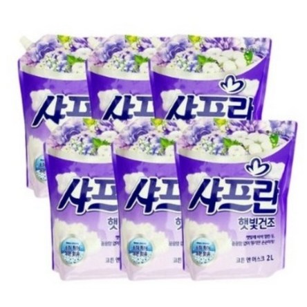샤프란 햇빛건조 섬유유연제 리필 2L, 2L, 5개 17,100원