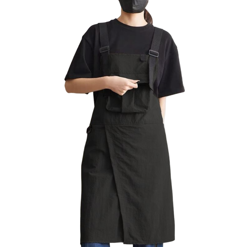 루베토 세련되고 편안한 앞트임 앞치마, 1개, 블랙 19,900원