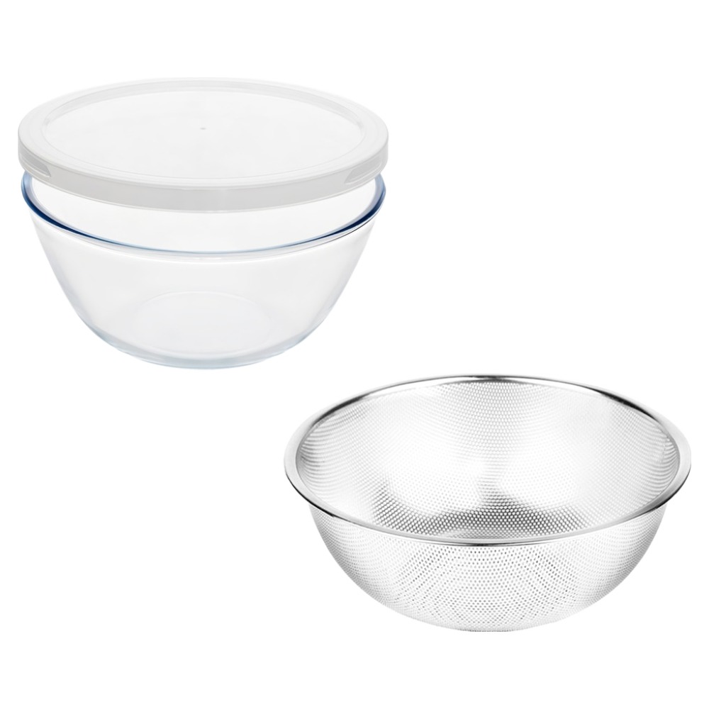 벨라쿠진 오븐글라스 내열유리 2.5L 믹싱볼 + 뚜껑 + 펀칭볼 17,040원