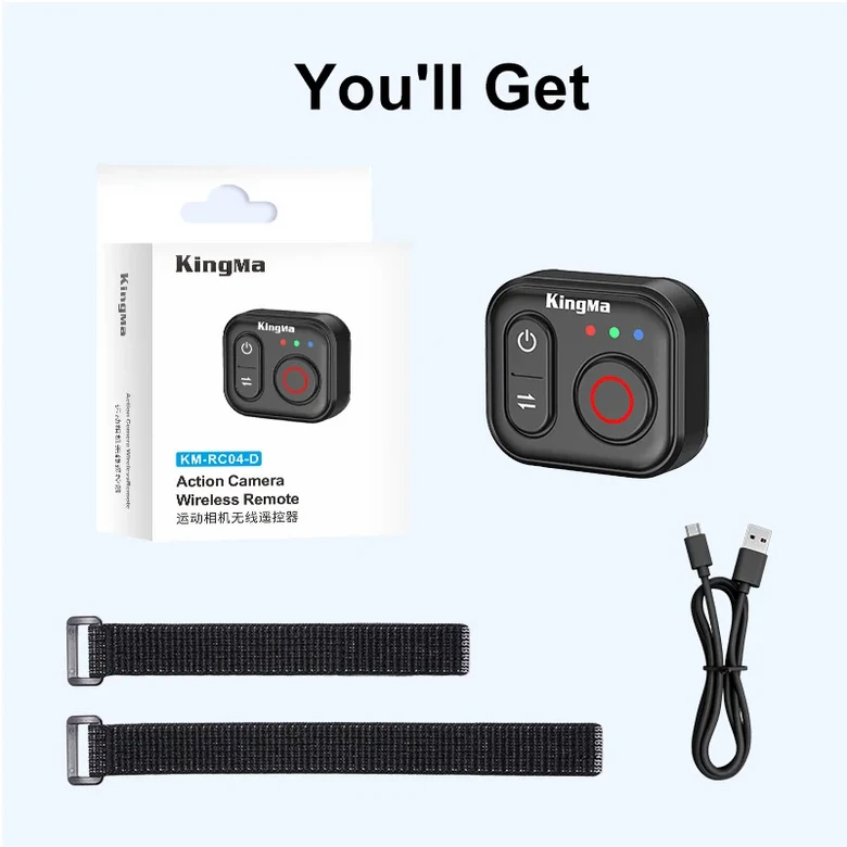 DJI 오스모 액션 6 5 프로 4 카메라용 무선 블루투스 리모컨 손목 스트랩 촬영 셔터 릴리즈 버튼 컨트롤러 51,800원