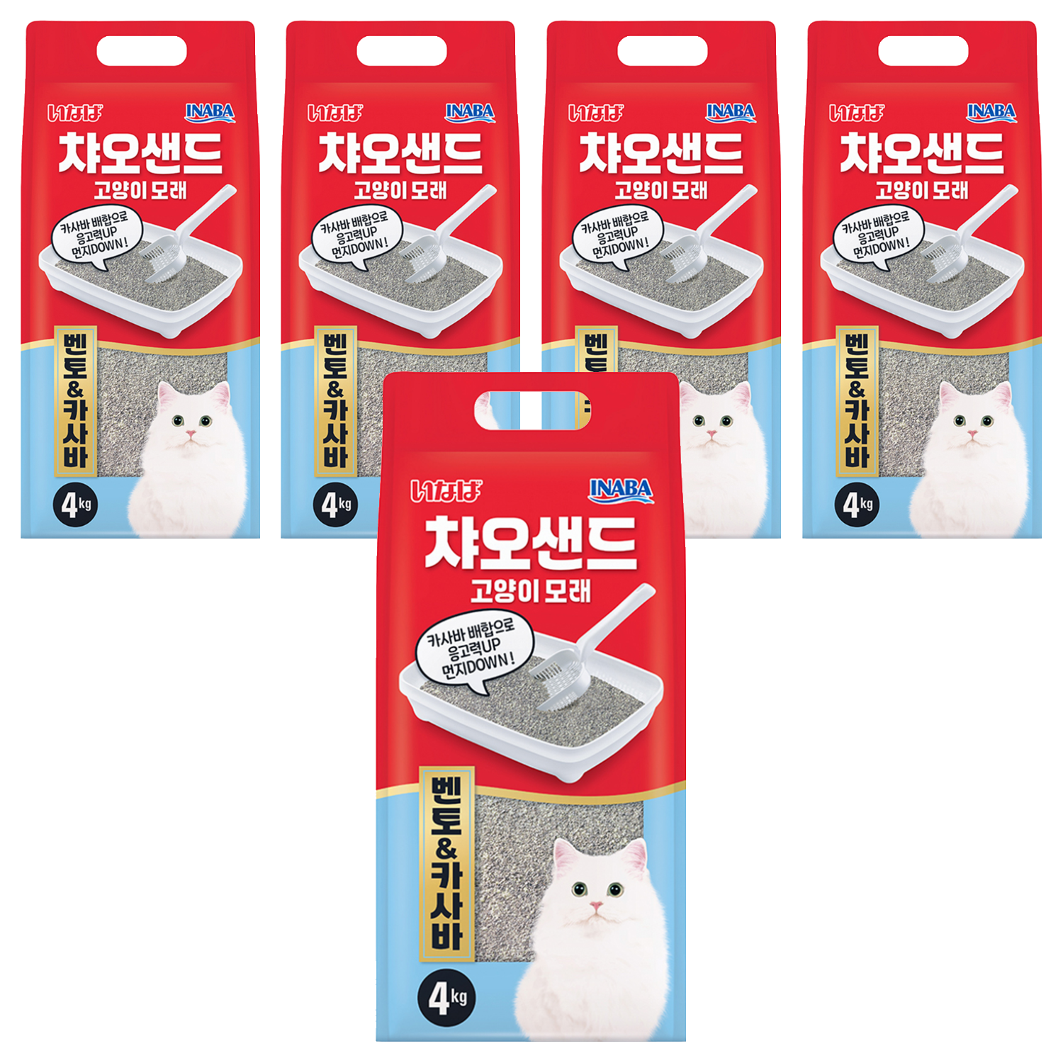 이나바 응고형 챠오샌드 벤토 & 카사바 고양이 모래 40,000원