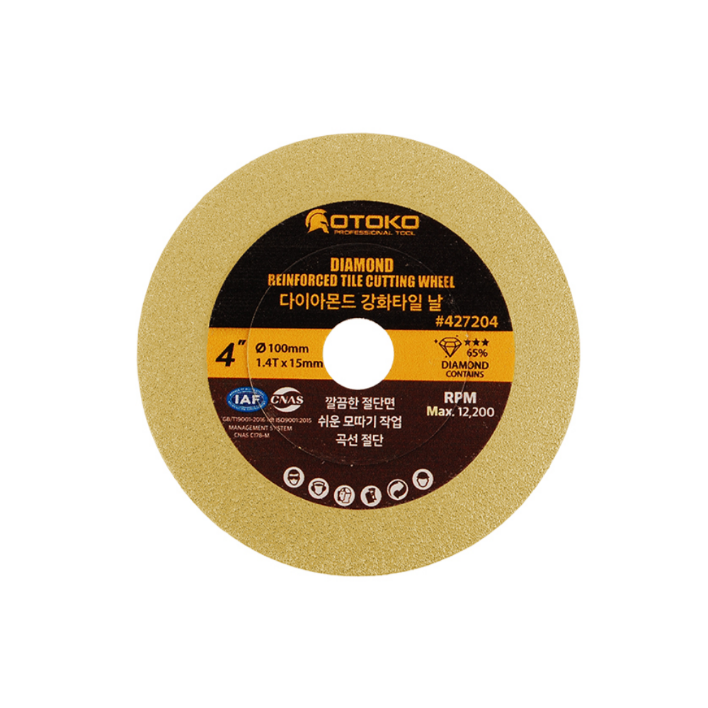 유리 타일 세라믹 대리석 OTOKO 다이아몬드 강화타일날 4인치 8,870원
