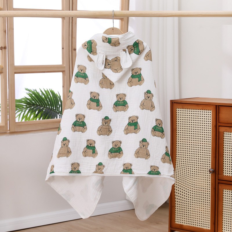 달콩슈 아동용 4겹 거즈 목욕 물놀이 비치 대형 타월 수건  DWT022 14,900원