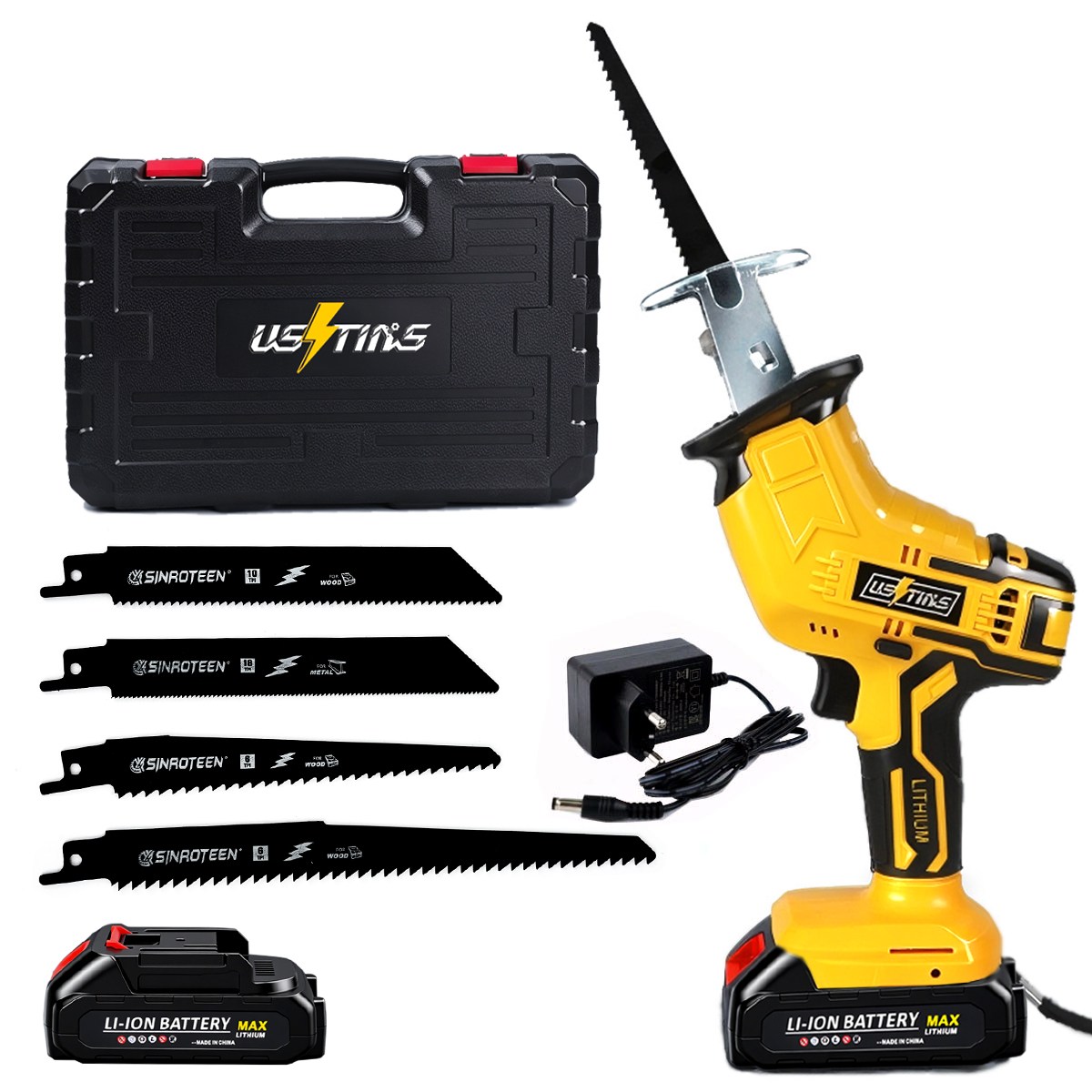 우스틴스 무선 컷소 전동톱 리튬이온 배터리 + 충전기 풀세트, 본품 + 배터리1개, 1개 77,980원