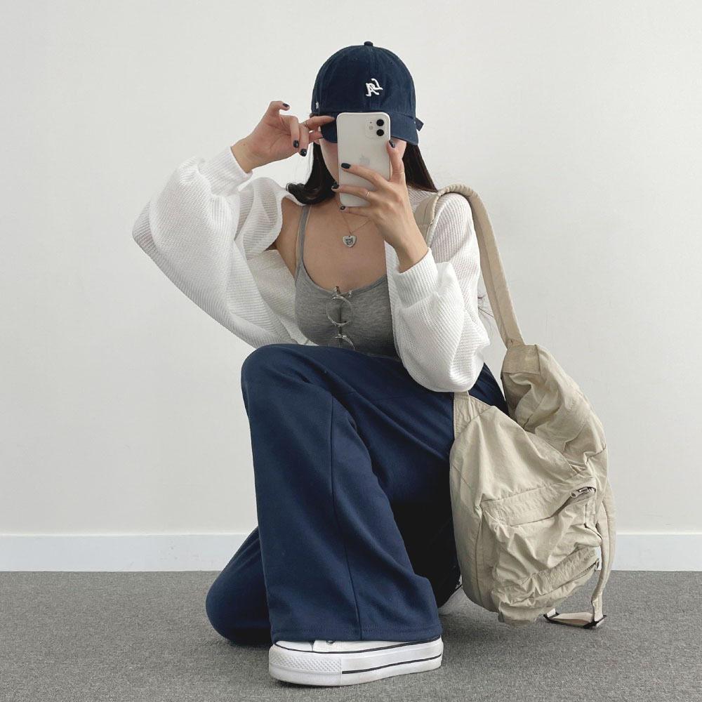 위드후이린 여성용 인생핏 트레이닝 밴딩 와이드 팬츠 (롱/기본 2단 기장) 19,400원