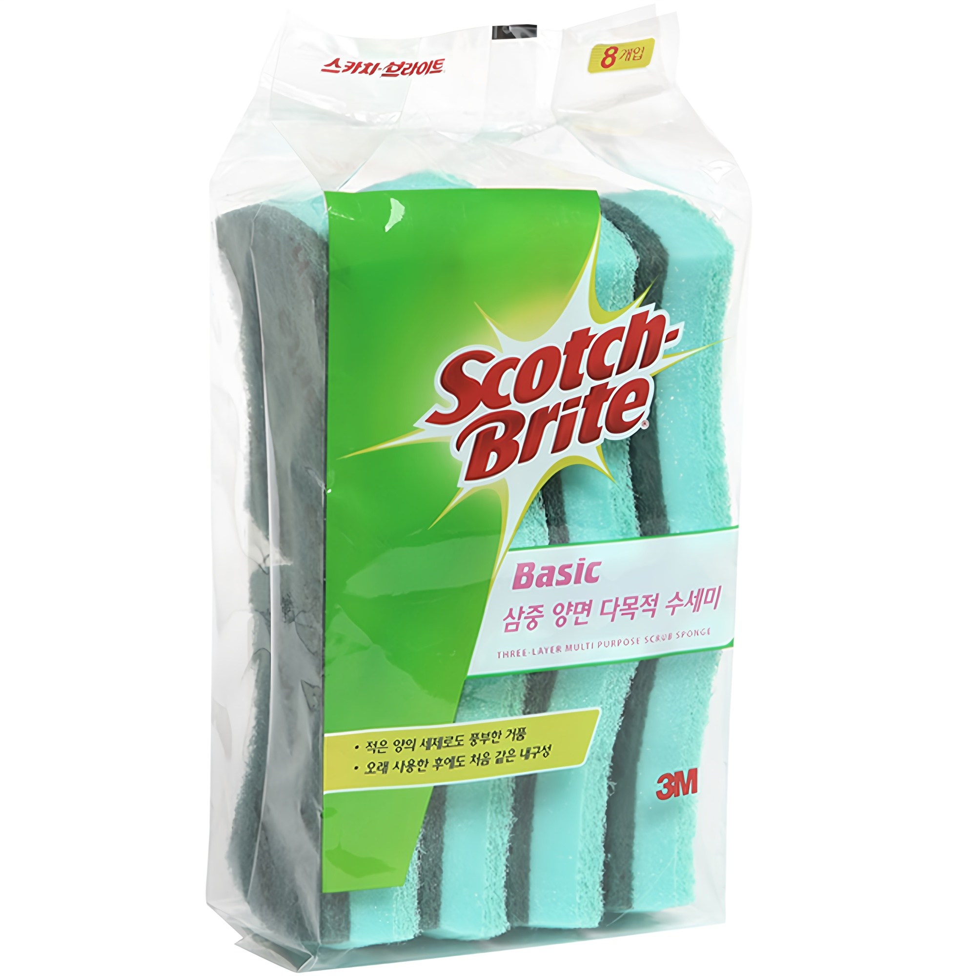 스카치브라이트 베이직 삼중양면 다목적 수세미 10,100원