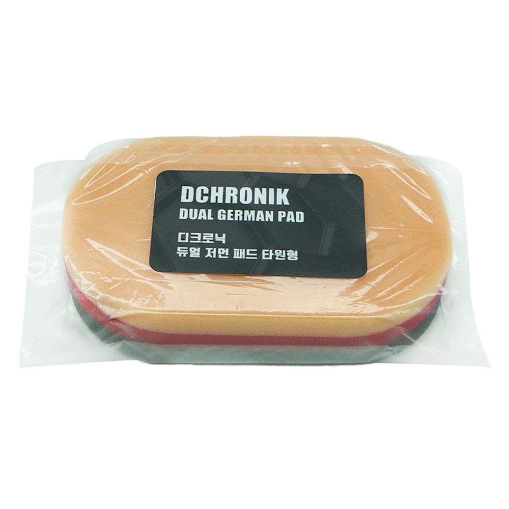 디크로닉 타원형 저먼패드 스펀지, 오렌지 + 검정색, 1개 3,550원